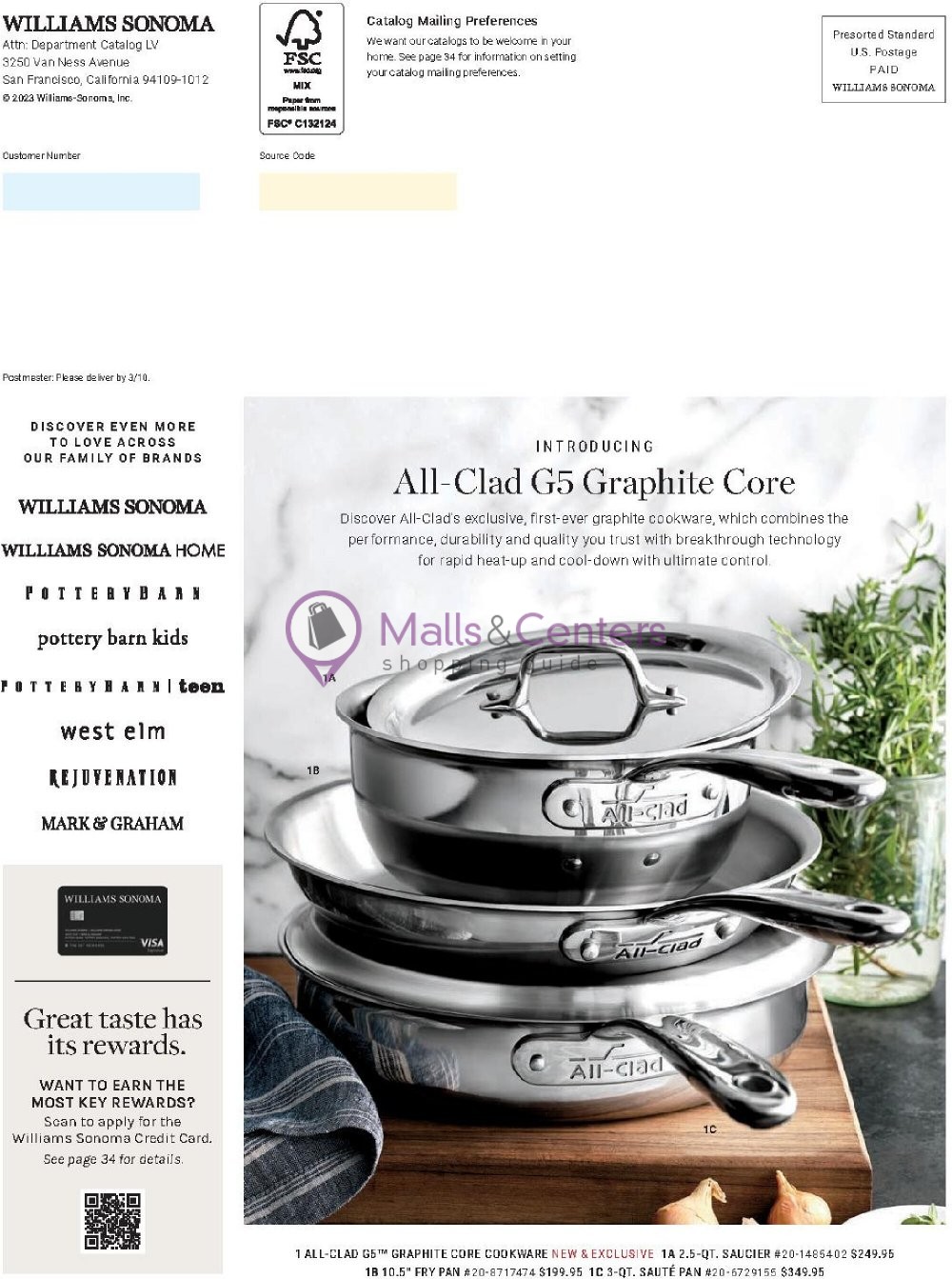 Weekly ad for Williams-Sonoma valid: 03/01/2023 - 05/31/2023, page 56 Weekly ad for Williams-Sonoma valid: 03/01/2023 - 05/31/2023, page 56