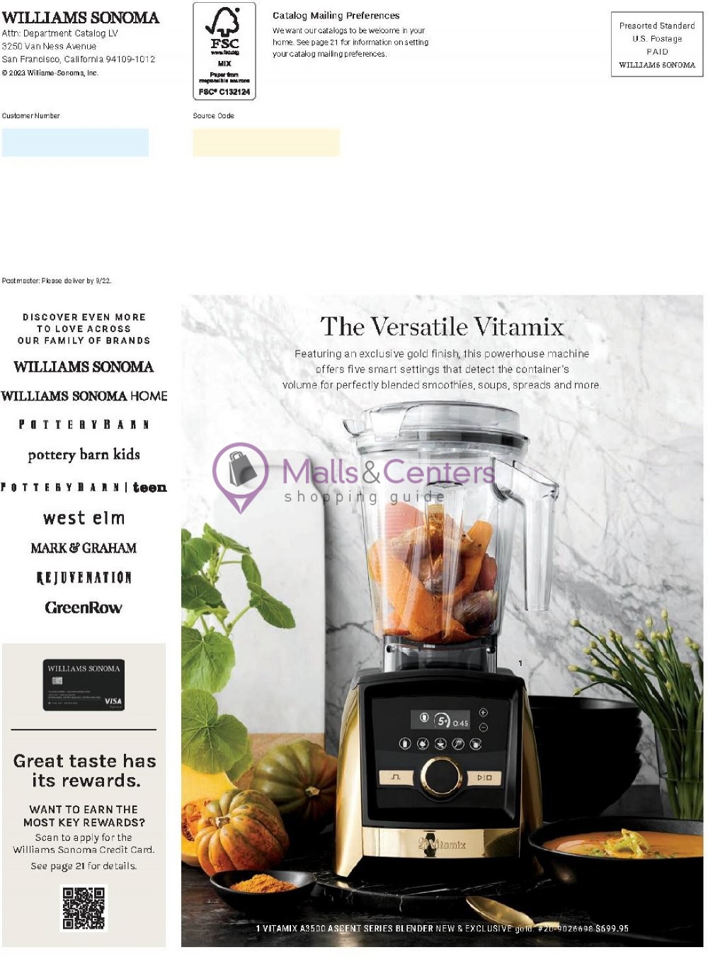 Weekly ad for Williams-Sonoma valid: 09/01/2023 - 09/30/2023, page 56
