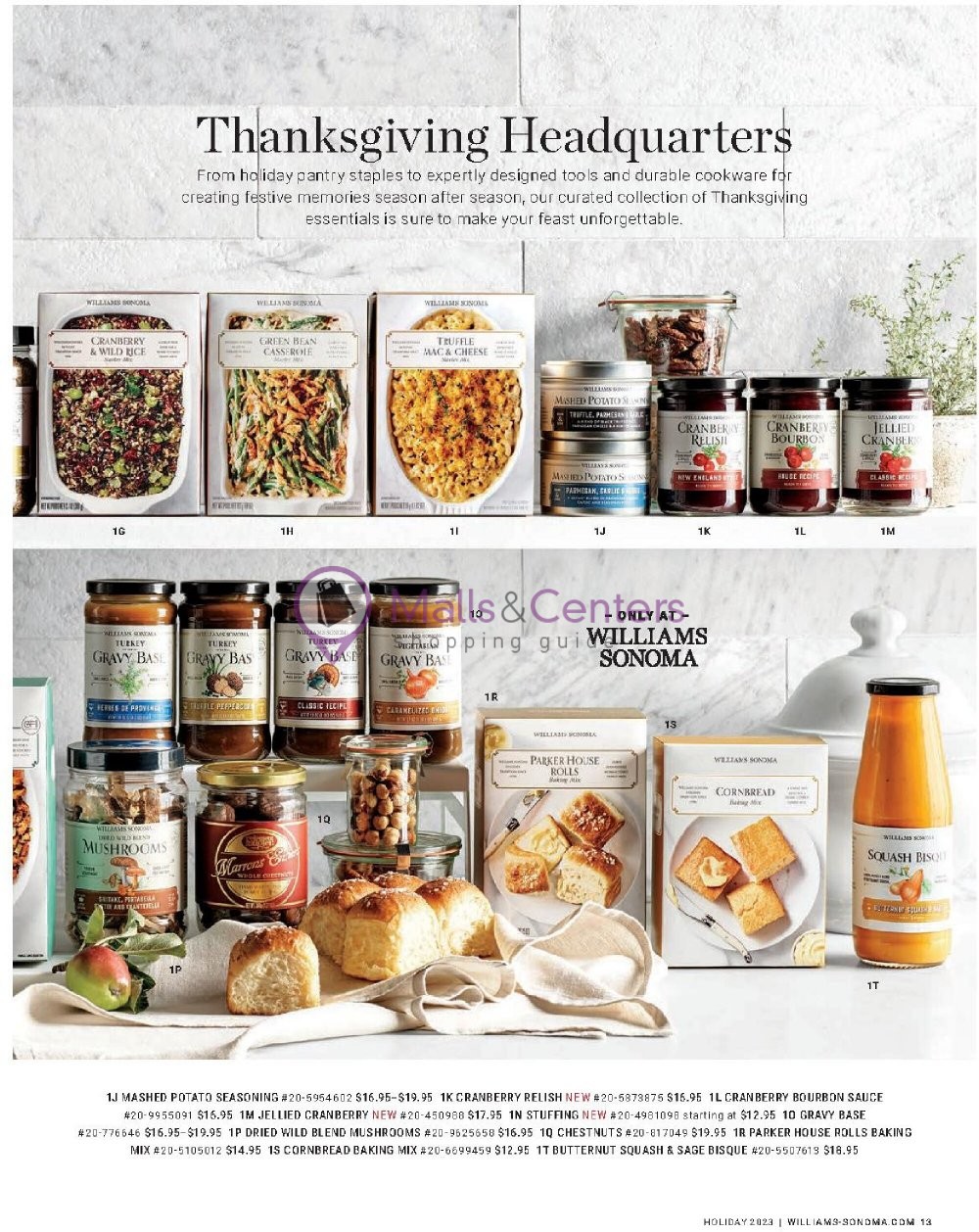 Weekly ad for Williams-Sonoma valid: 11/01/2023 - 11/30/2023, page 13