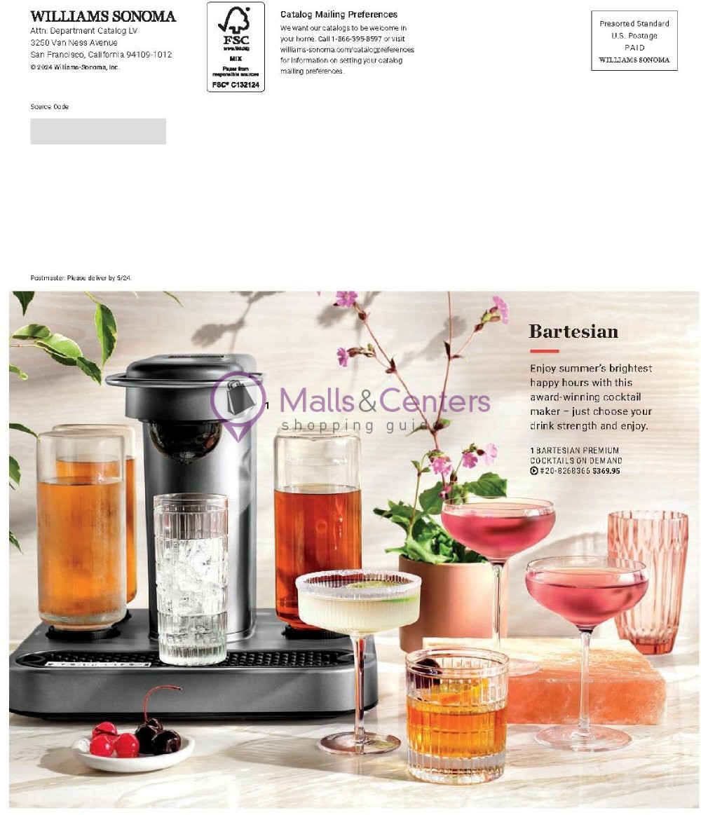Weekly ad for Williams-Sonoma valid: 06/01/2024 - 06/30/2024, page 64 Weekly ad for Williams-Sonoma valid: 06/01/2024 - 06/30/2024, page 64