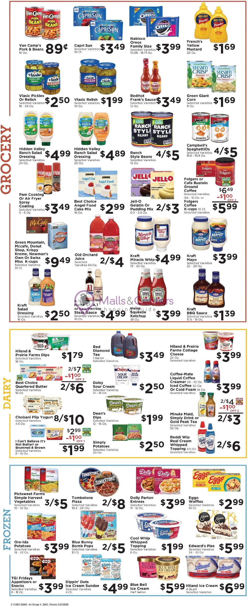 Weekly ad for Woods Supermarket valid: 05/20/2026 - 05/26/2026, page 2