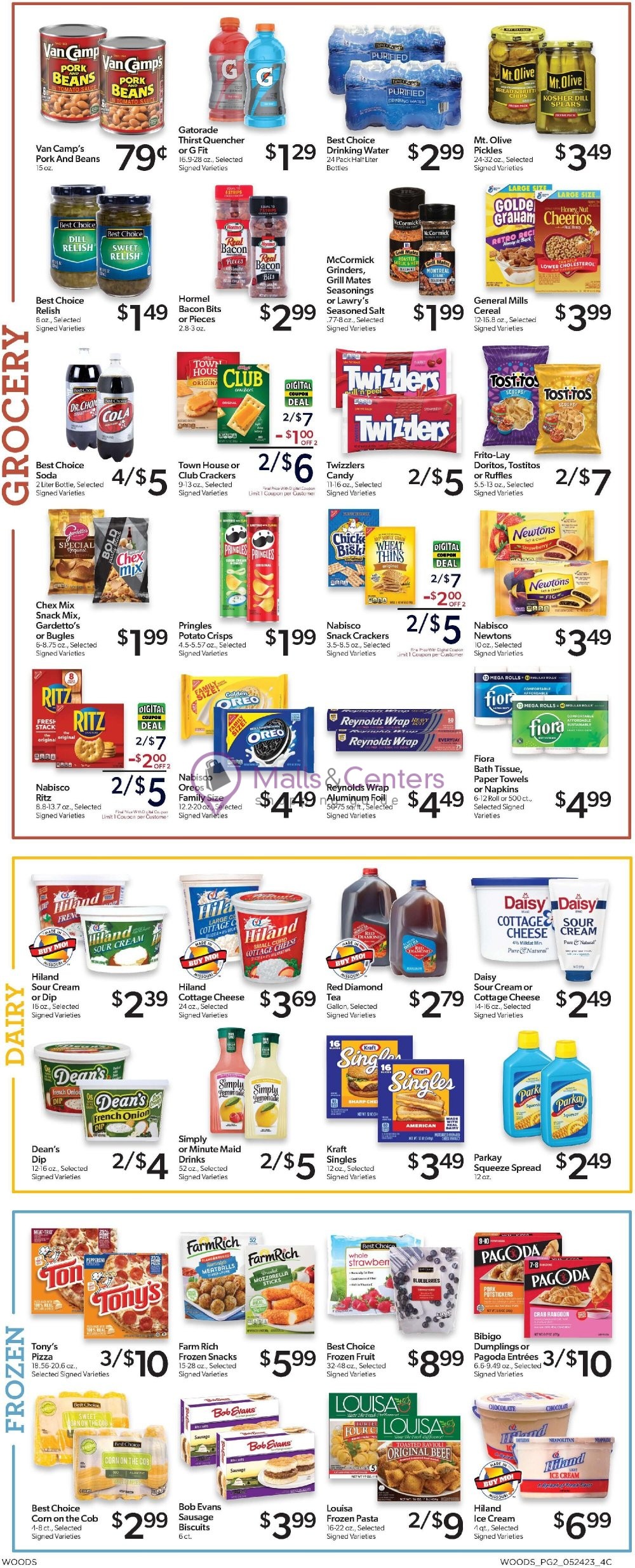 Weekly ad for Woods Supermarket valid: 05/24/2023 - 05/30/2023, page 2