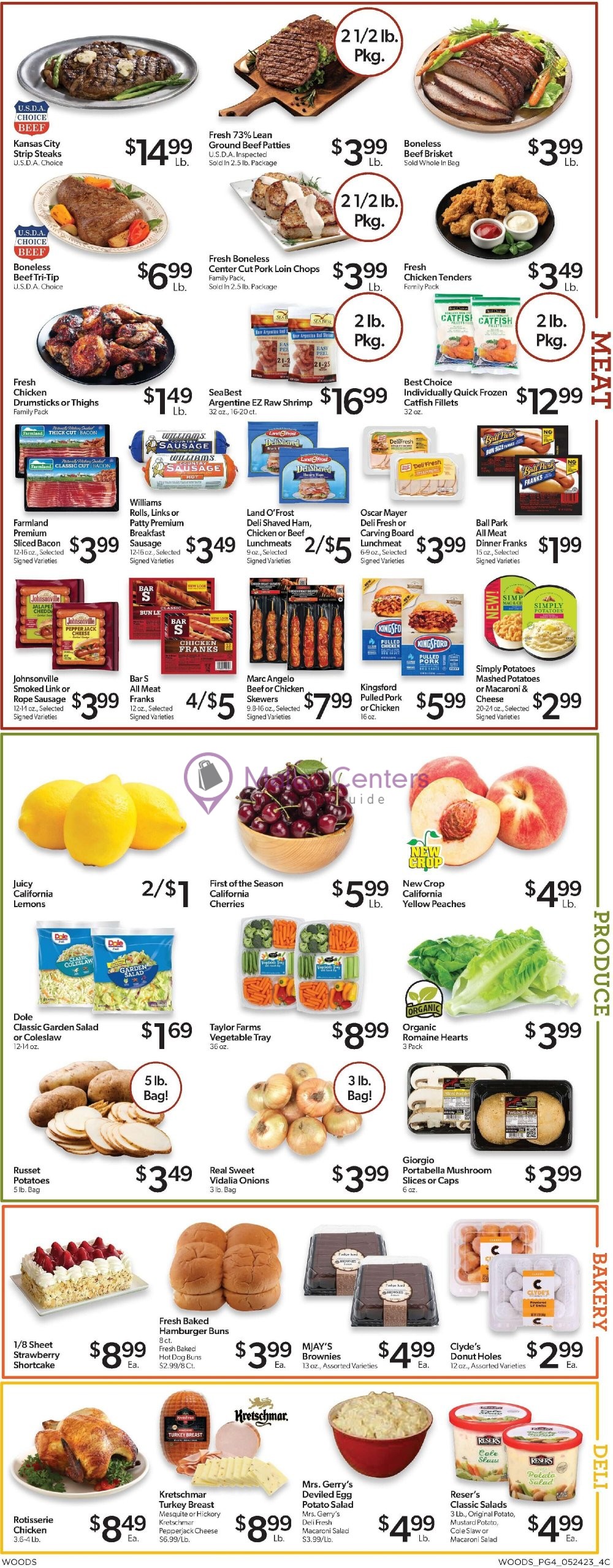 Weekly ad for Woods Supermarket valid: 05/24/2023 - 05/30/2023, page 4