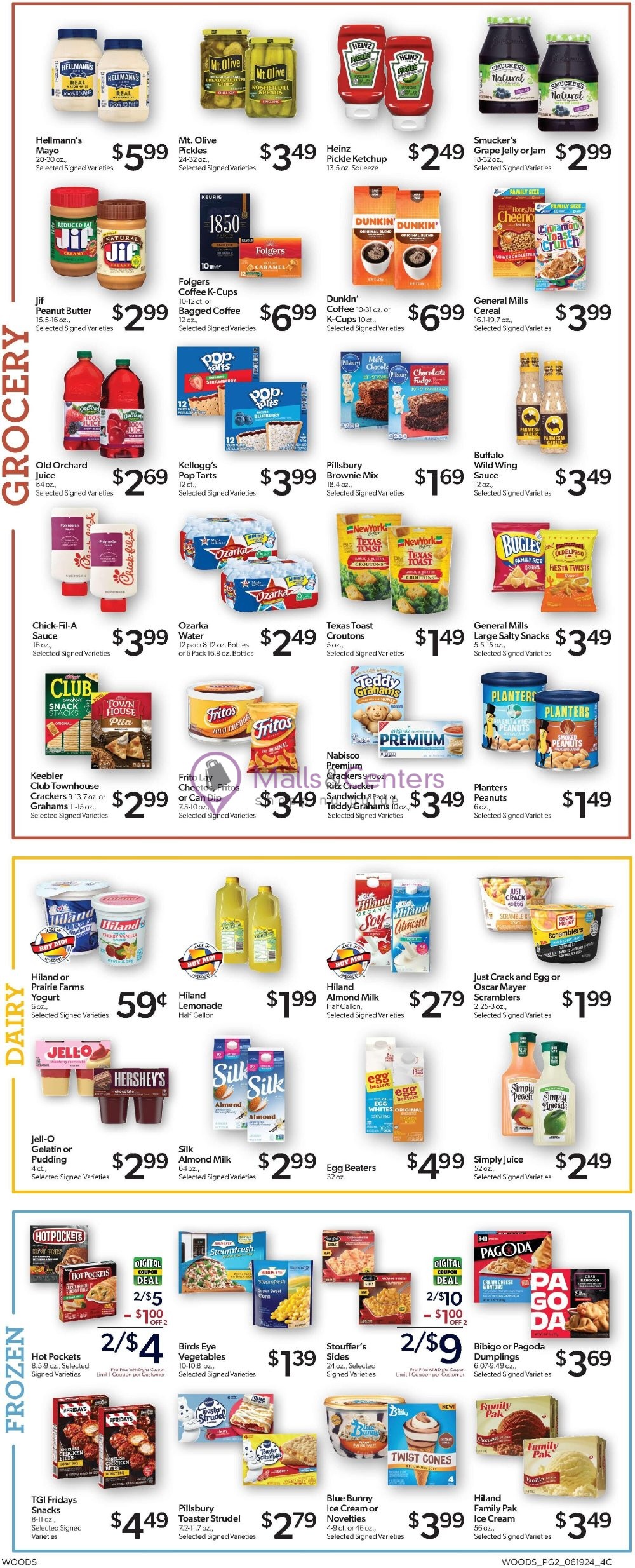 Weekly ad for Woods Supermarket valid: 06/19/2024 - 06/25/2024, page 2