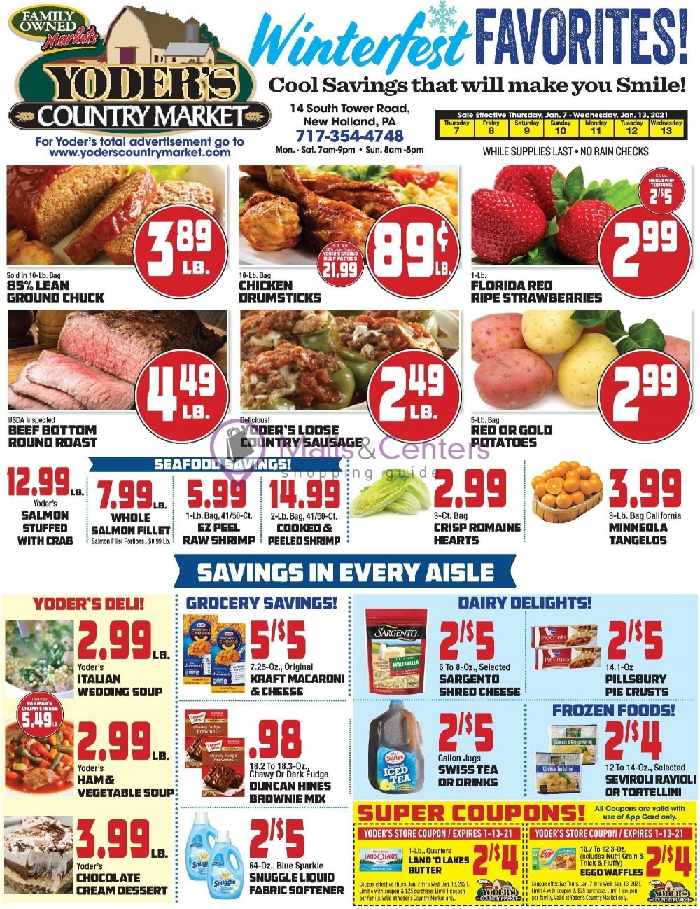 Yoder's Country Market Weekly ad valid from 01/07/2021 to 01/13/2021
