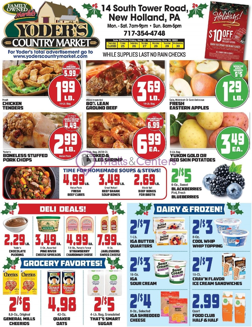 Yoder's Country Market Weekly ad valid from 11/25/2022 to 11/30/2022