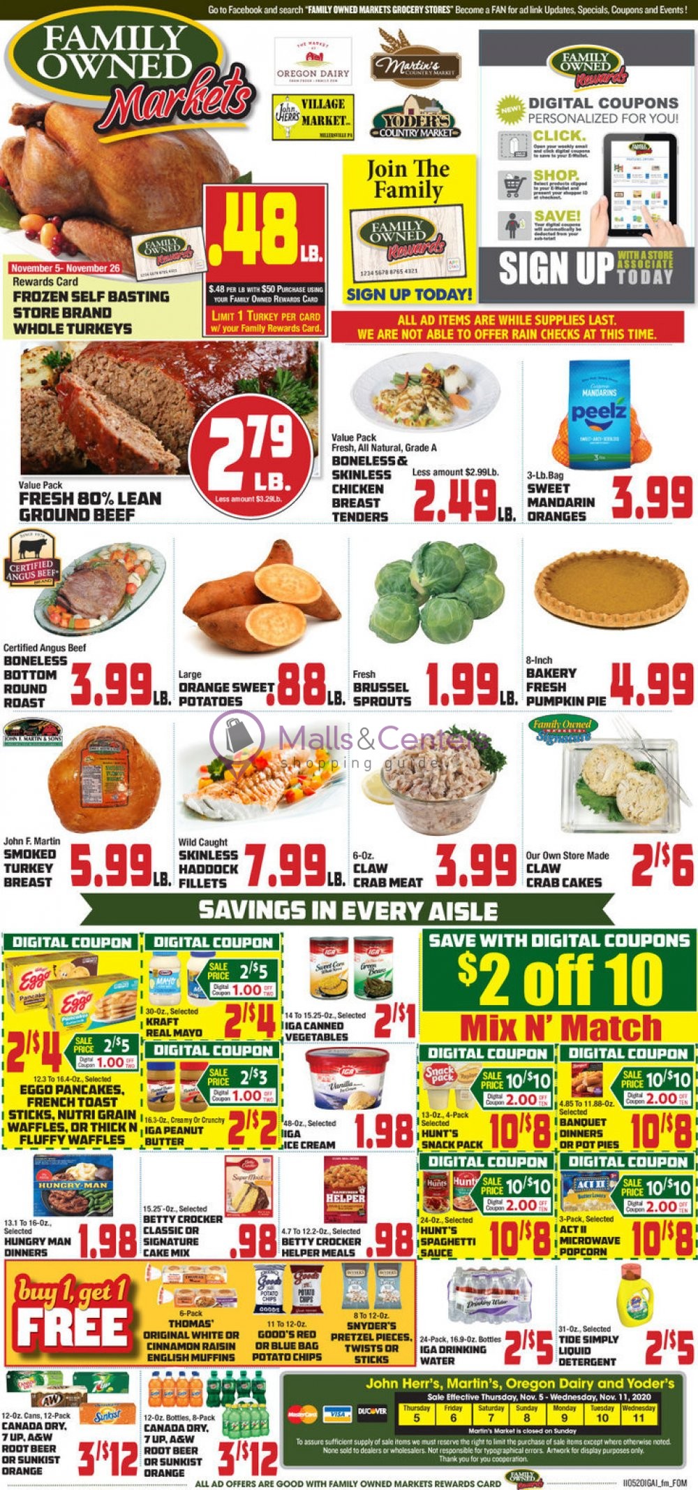 Yoder's Country Market Weekly ad valid from 11/05/2020 to 11/11/2020