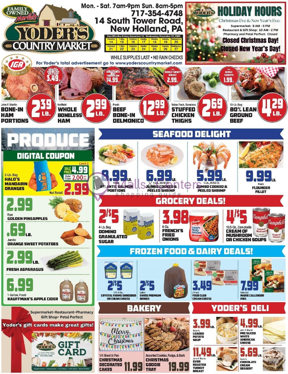 Yoder's Country Market Weekly ad valid from 12/14/2023 to 12/27/2023