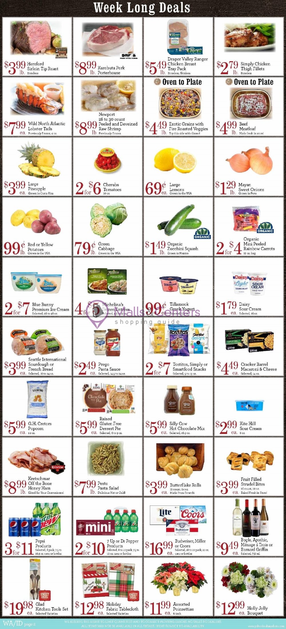 Yoke's Fresh Markets Weekly ad valid from 12/07/2022 to 12/13/2022 MallsCenters
