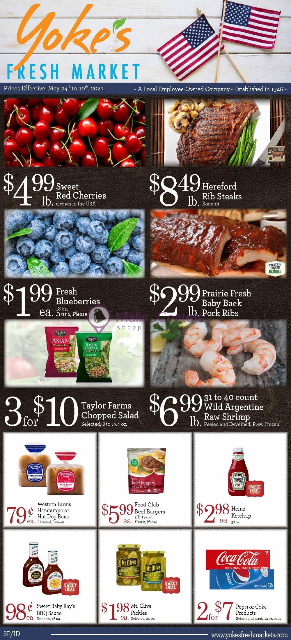 Yoke's Fresh Markets Weekly ad valid from 05/24/2023 to 05/30/2023
