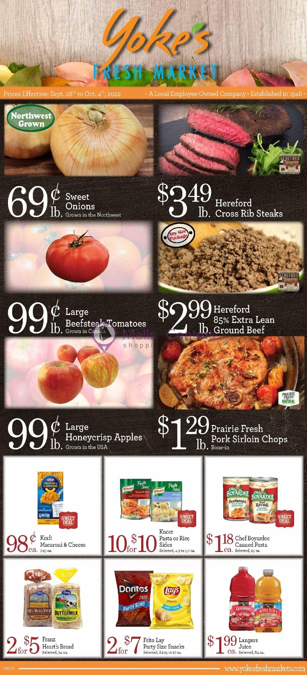 Yoke's Fresh Markets Weekly Ad sales & flyers specials MallsCenters