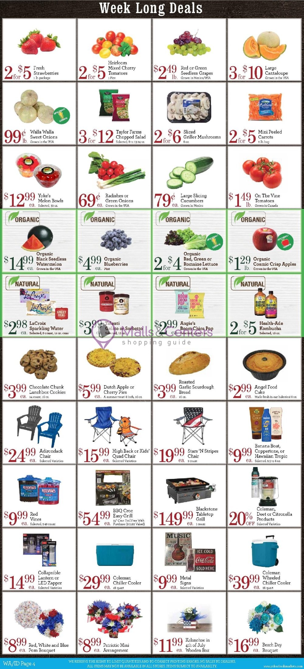 Weekly ad for Yoke's Fresh Markets valid: 06/26/2024 - 07/04/2024, page 4
